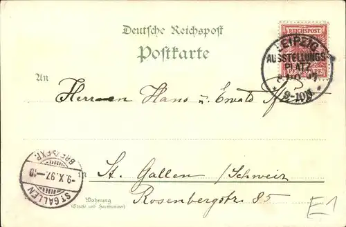 Leipzig Industrie u. Gewerbeausstellung 1897 Kat. Leipzig