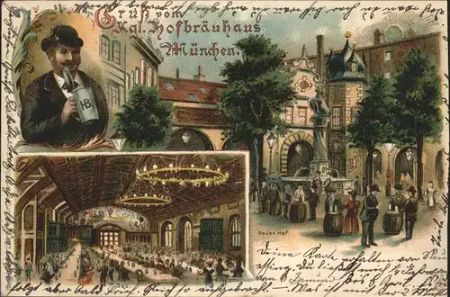 Muenchen Kgl. Hofbraeuhaus Tracht Kat. Muenchen