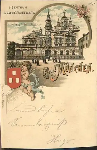 Muenchen Wappen Engel  Kat. Muenchen