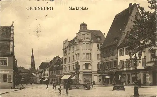 Offenburg Marktplatz Brunnen Kat. Offenburg