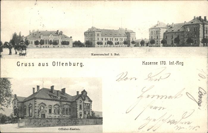 Offenburg Kaserne Inf reg 170 Kat. Offenburg Nr. wx59137