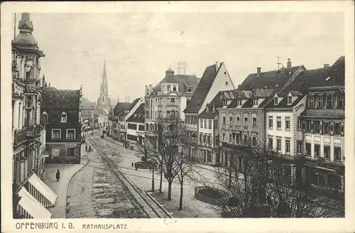 Offenburg Rathausplatz Kat. Offenburg