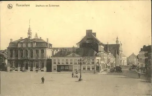 Roeselaere Stadhuis en Zuidstraat