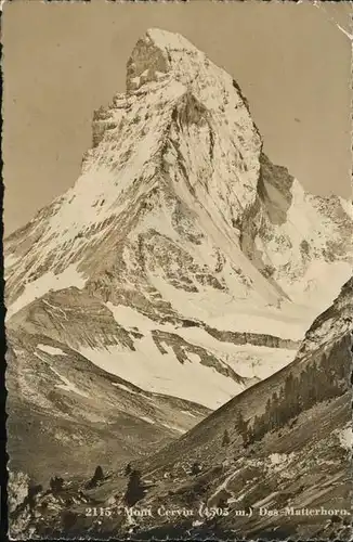 aw02566 Matterhorn VS Mont Cervin Kategorie. Matterhorn Alte Ansichtskarten