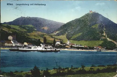 Wien Leopoldsberg Kahlenberg Schiff  Kat. Wien