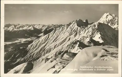 Nordkettenbahn Seegrube Solsteinkette 