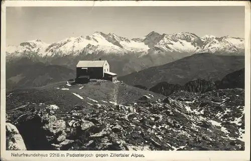 Padasterjoch Naturfreundehaus Kat. Neustift im Stubaital