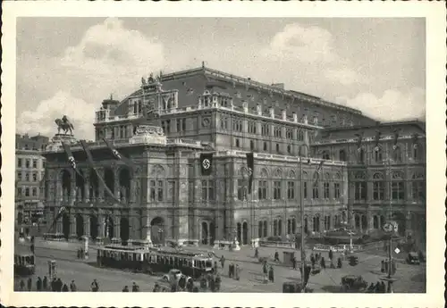 Wien Oper Strassenbahn  Kat. Wien