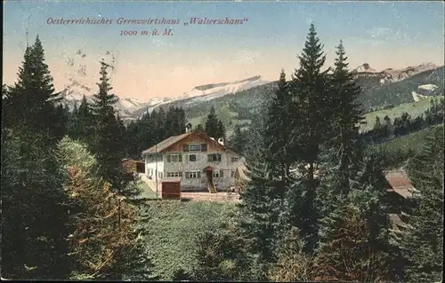 Riezlern Kleinwalsertal Grenzwirtshaus Walserschanz