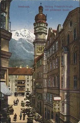 Innsbruck Herzog Friedrich Strasse goldenem Dachl
