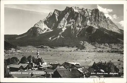 aw03215 Lermoos Tirol Zugspitze Kategorie. Lermoos Alte Ansichtskarten