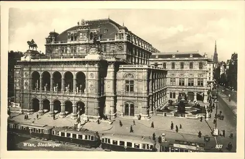 Wien Staatsoper Strassenbahn