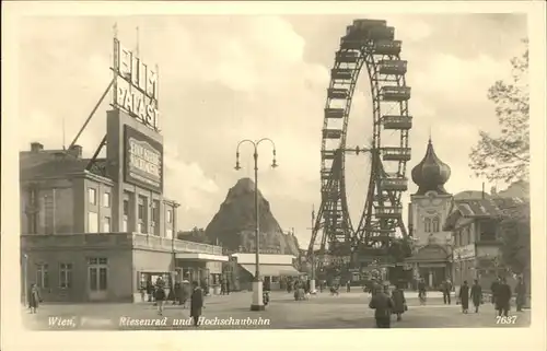 Wien Riesenrad Hochschaubahn