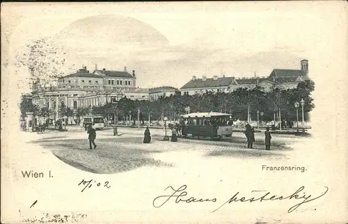 Wien Franzenring Strassenbahn