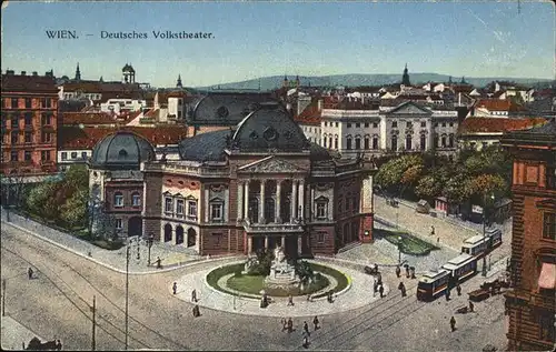 Wien Deutsches Volkstheater Strassenbahn