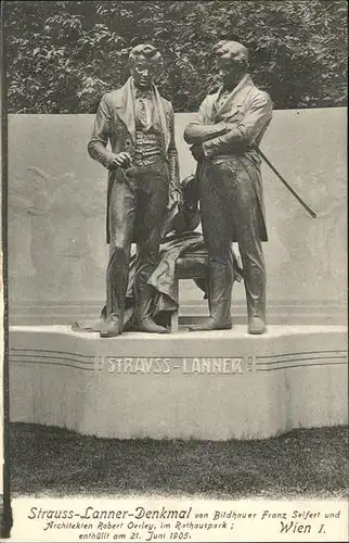 Wien Strauss Lanner Denkmal