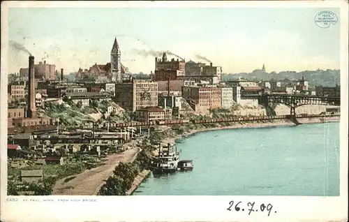 St Paul Minnesota Ansicht hohe Bruecke