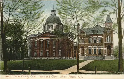 Albion New York Orleans County Court House
Clerk s Office Kat. Albion