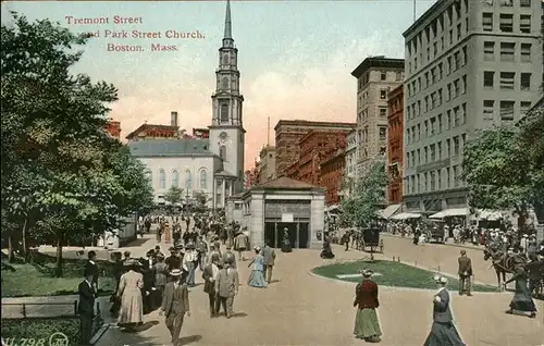 Boston Massachusetts Tremont Street
Park Street Church Kat. Boston