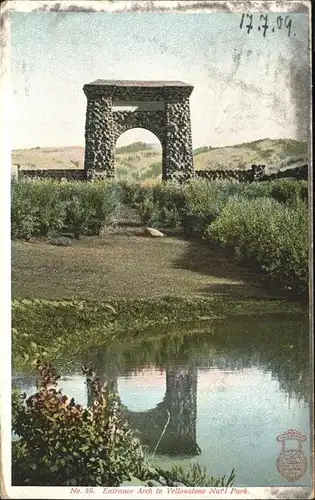 Yellowstone National Park Entrance Arch Kat. Yellowstone National Park