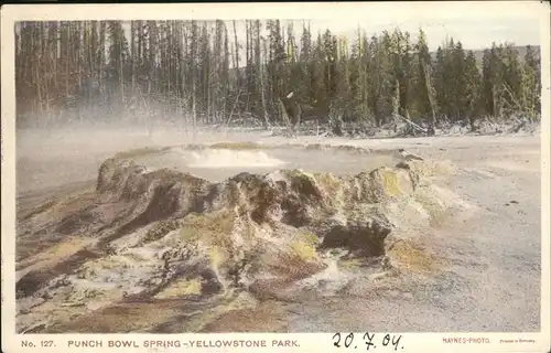 Yellowstone National Park Punch Bowl Spring Kat. Yellowstone National Park