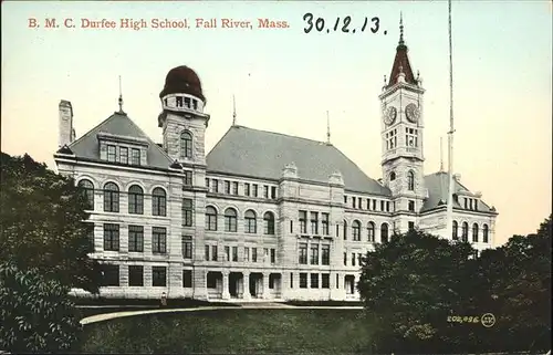 Fall River Massachusetts B.M.C. Durfee High School Kat. Fall River