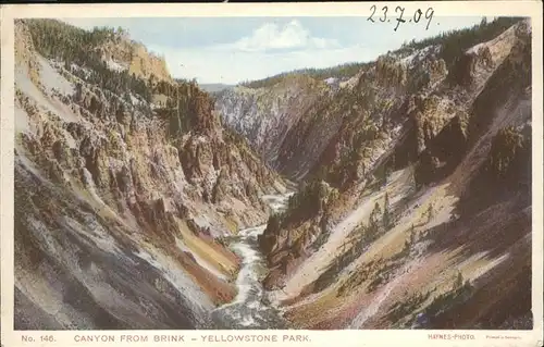 Yellowstone National Park Canyon Kat. Yellowstone National Park