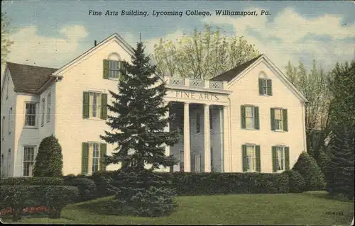 Williamsport Pennsylvania Fine Arts Building
Lycoming College Kat. Williamsport