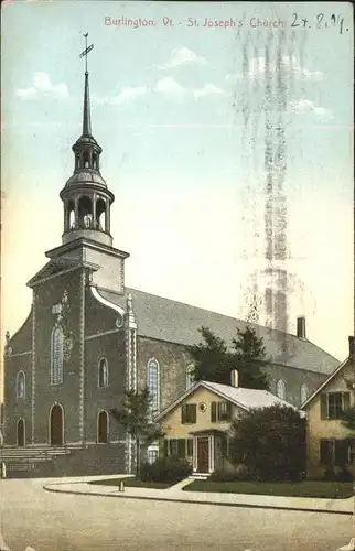 Burlington Vermont St. Joseph`s Church Kat. Burlington