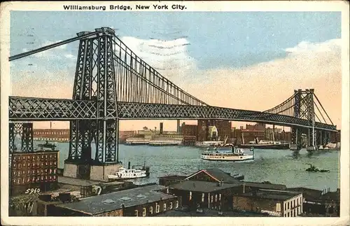 New York City Wiiliamsburg Bridge / New York /