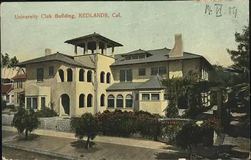 Redlands United States University Club Building Kat. Redlands
