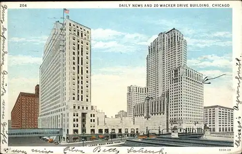 Chicago Daily News and 20 Wacker Drive Building Kat. Chicago
