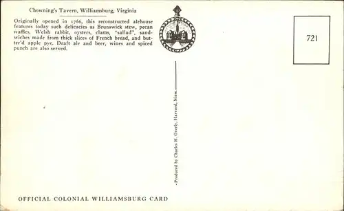 Williamsburg Virginia Teilansicht Kat. Williamsburg