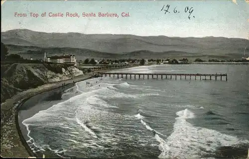 Santa Barbara California Castle Rock Kat. Santa Barbara