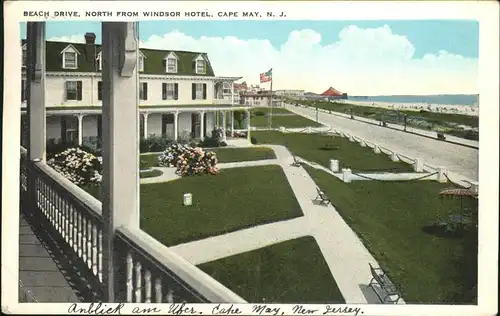 Cape May Beach Drive Windsor Hotel Kat. Cape May