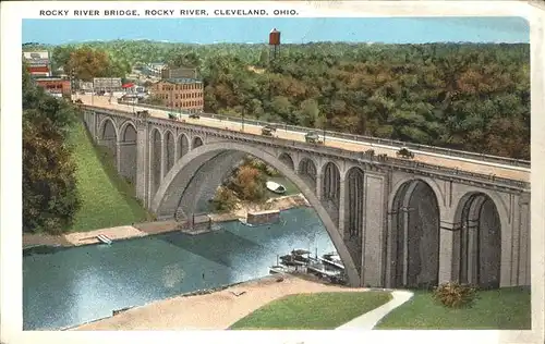 Cleveland Ohio Rocky River Bridge Kat. Cleveland