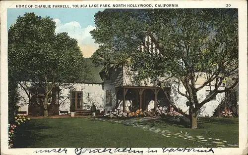 North Hollywood Home of Charlie Farrell Toluca Lake Park Kat. North Hollywood