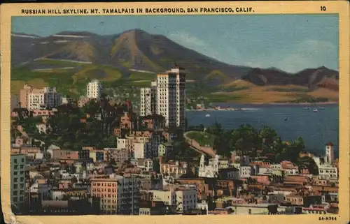 San Francisco California Russian Hill Skyline / San Francisco /