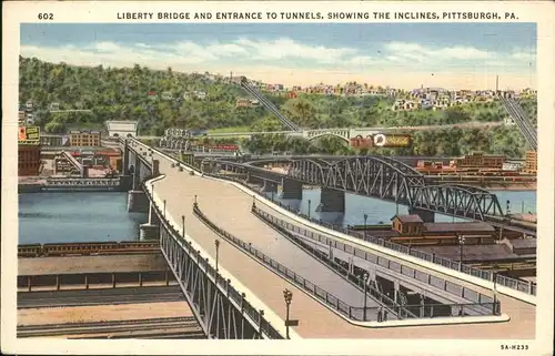 Pittsburgh Liberty Bridge Kat. Pittsburgh