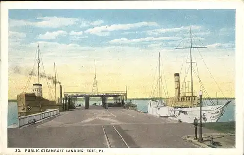Erie Pennsylvania Public Steamboat Landing Kat. Erie
