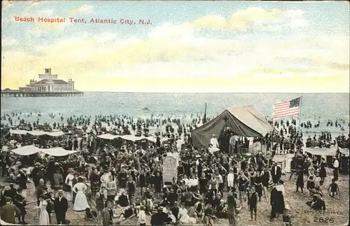 Atlantic City New Jersey Beach Hospital Tent / Atlantic City /