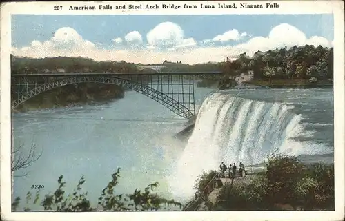 Niagara Falls New York American Falls
Steel Arch Bridge Kat. Niagara Falls