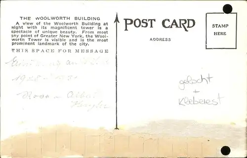 New York City Woolworth Building / New York /