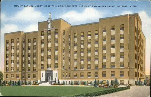 Detroit Michigan Mount Carmel Mercy Hospital Kat. Detroit