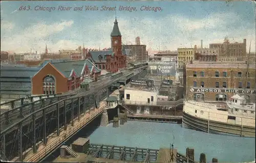 Chicago River
Wells Street Bridge Kat. Chicago