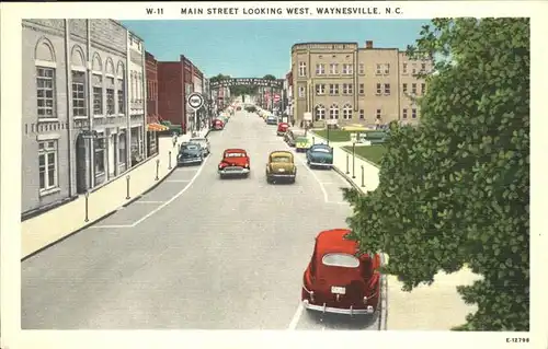 Waynesville North Carolina Main Street Kat. Waynesville
