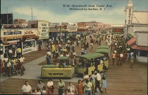 Wildwood New Jersey Boardwalk Cedar Avenue Kat. Wildwood