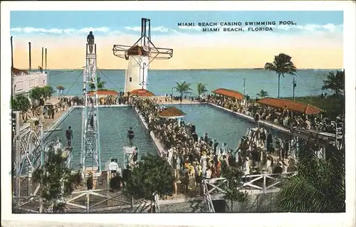 Miami Florida Miami Beach Casino
Swimming Pool
Miami Beach Kat. Miami
