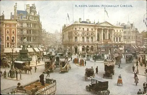 London Piccadilly Circus Kutsche Kat. City of London