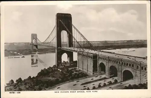New York City New Hudson River Bridge / New York /